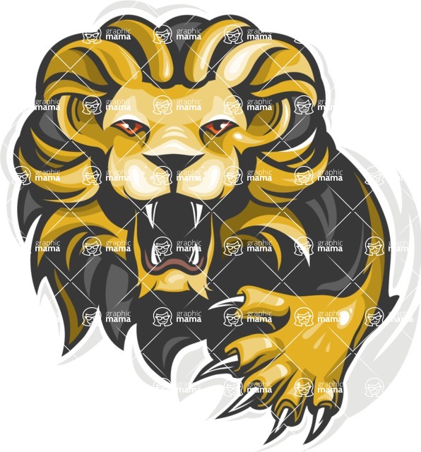 Vector Mascot Collection - Lion Sport Mascot Illustration